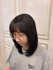 韓系C字彎作品，設計師 士嘉，台中豐原區Happyhair 豐原三店