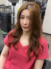 韓式波紋捲作品，設計師 小希設計師，桃園中壢區中壢米樂美髮沙龍
