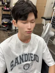 男生燙髮作品，設計師 小希設計師，桃園中壢區中壢米樂美髮沙龍