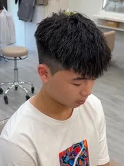 錫紙燙 渣男燙作品，設計師 Zoe，高雄左營區RAM hair studio