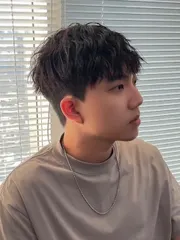 束狀紋理作品，設計師 Zoe，高雄左營區RAM hair studio