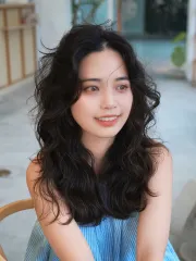 法式慵懶卷作品，設計師 台中燙髮專門 Jamie ෆ₊˚♡，台中西屯區Korewa 大隆店2樓
