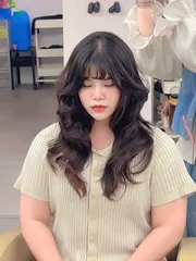 韓式層次剪燙作品，設計師 台中燙髮專門 Jamie ෆ₊˚♡，台中西屯區Korewa 大隆店2樓