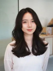 韓系層次剪裁作品，設計師 台中燙髮專門 Jamie ෆ₊˚♡，台中西屯區Korewa 大隆店2樓