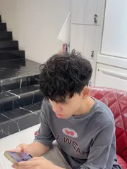 紋理燙作品，設計師 Lynn，台北大安區Mpalace 大安店