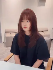 韓系層次剪作品，設計師 米琪，新北中和區Mula hair