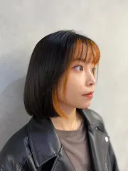 設計區塊線條染髮