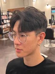 韓系男生剪髮作品，設計師 袁袁，高雄苓雅區沃髮廊
