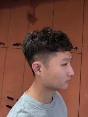 韓系紋理燙作品，設計師 袁袁，高雄苓雅區沃髮廊