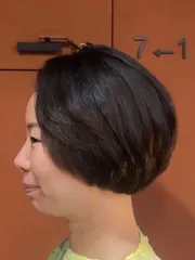 縮毛矯正作品，設計師 袁袁，高雄苓雅區沃髮廊