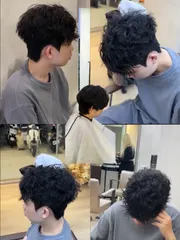 萊斯利燙髮作品，設計師 哲杏，新竹東區青河 Salon