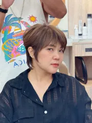 精靈短髮作品，設計師 R9羅捷，桃園中壢區蘵沙龍