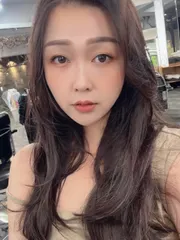 韓系層次剪長髮微燙作品，設計師 王小燁Jason，高雄前金區境界髮藝LEVEL hair styling