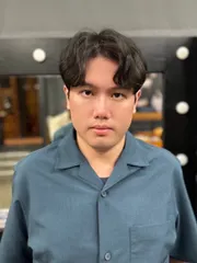 紋理燙作品，設計師 Allen🌻，高雄鼓山區癮Start美髮沙龍