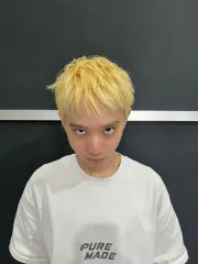 日系層次短髮作品，設計師 小美，台中中區buzz barbershop