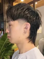 美式漸變狼尾髮型作品，設計師 小美，台中中區luba hair北屯店
