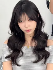 韓系氛圍感浪漫大捲作品，設計師 Quan，台中北區LAB hairsalon