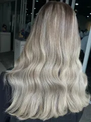 歐美手刷染作品，設計師 姝蓉，台北大安區Hair Garden
