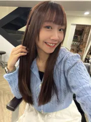 縮毛矯正作品，設計師 姝蓉，台北大安區Hair Garden