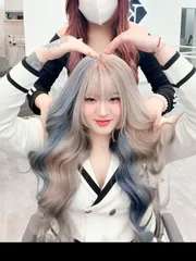 漂染·陰陽雙拼作品，設計師 CC，台中北區Light hair