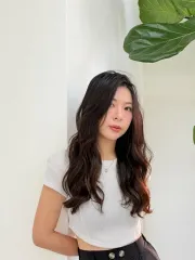 韓系長髮作品，設計師 Xuan 萱，台中西屯區Korewa大隆店三樓