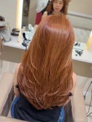 霧柔粉棕作品，設計師 Joey，台中北區MOGA Hair