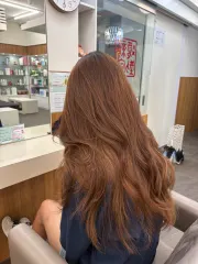韓式線條波浪彎作品，設計師 COCO，台北內湖區新宿髮型內湖店