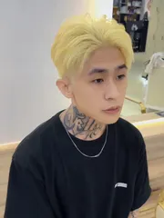 日系暗黑系作品，設計師 LESLIE，台北中正區Allies hair salon