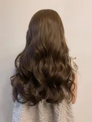 蜂蜜冷茶棕色作品，設計師 由佳，高雄左營區REVŌ Salon