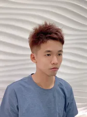 質感男生髮型作品，設計師 由佳，高雄左營區REVŌ Salon