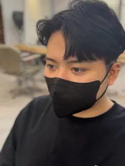 韓系側分自然剪裁作品，設計師 貝卡Becca，高雄新興區雁沙龍