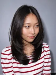 韓系中高層次剪作品，設計師 貝卡Becca，高雄新興區雁沙龍