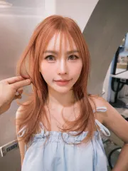韓系層次剪作品，設計師 小美，台北大安區Hearts