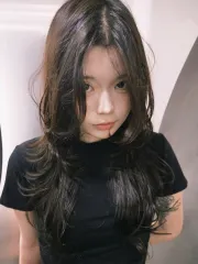 層次燙作品，設計師 小美，台北大安區Hearts