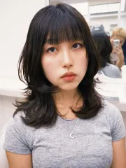 韓系層次燙作品，設計師 小美，台北大安區Hearts