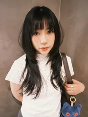 客製化韓系層次剪作品，設計師 小美，台北大安區Hearts