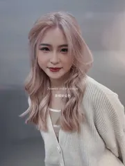 玫瑰粉金色作品，設計師 小美，台北大安區Hearts