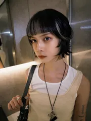 短髮翹翹頭作品，設計師 小美，台北大安區Hearts