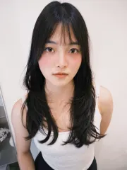 韓系層次剪作品，設計師 小美，台北大安區Hearts