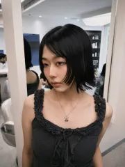 小貓短髮作品，設計師 小美，台北大安區Hearts