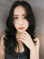層次燙作品，設計師 小美，台北大安區Hearts