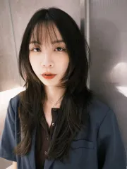 韓系層次剪裁作品，設計師 小美，台北大安區Hearts