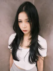 韓系層次剪作品，設計師 小美，台北大安區Hearts