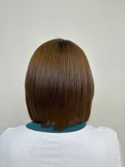 鮑伯層次+京喚羽酸熱2抗毛躁護髮作品，設計師 Chloe 慧萍 💗，新北土城區Una X Nc2