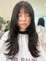韓系層次剪裁作品，設計師 沐巳Aaron艾倫，桃園桃園區沐巳