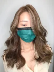 線光染+霧棕色+女生染髮作品，設計師 KAI，台南東區髮の匠Hair salon