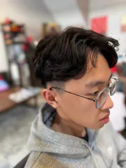 紋理燙作品，設計師 KAI，台南東區髮の匠Hair salon