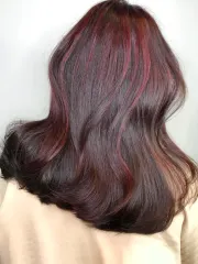 線光染+粉霧感+女生染髮作品，設計師 KAI，台南東區髮の匠Hair salon