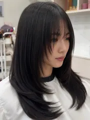 韓系層次剪裁作品，設計師 Liz，高雄三民區娜美人
