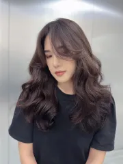 韓系波紋捲作品，設計師 Zoe，台北中山區Komm hair松江店